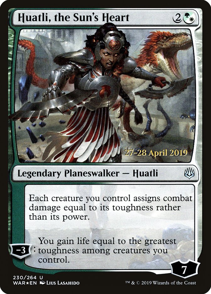 Huatli, the Sun's Heart [War of the Spark Prerelease Promos] | Black Swamp Games