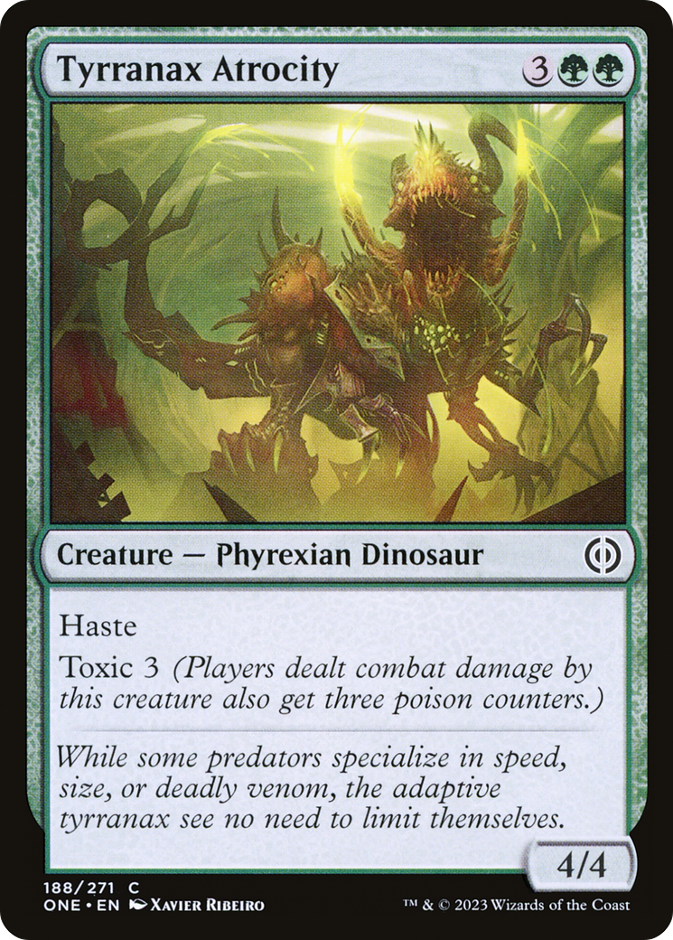 Tyrranax Atrocity [Phyrexia: All Will Be One] | Black Swamp Games