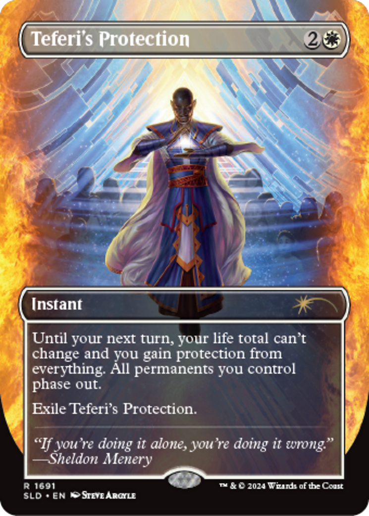 Teferi's Protection (1691) [Secret Lair: Sheldon's Spellbook] | Black Swamp Games