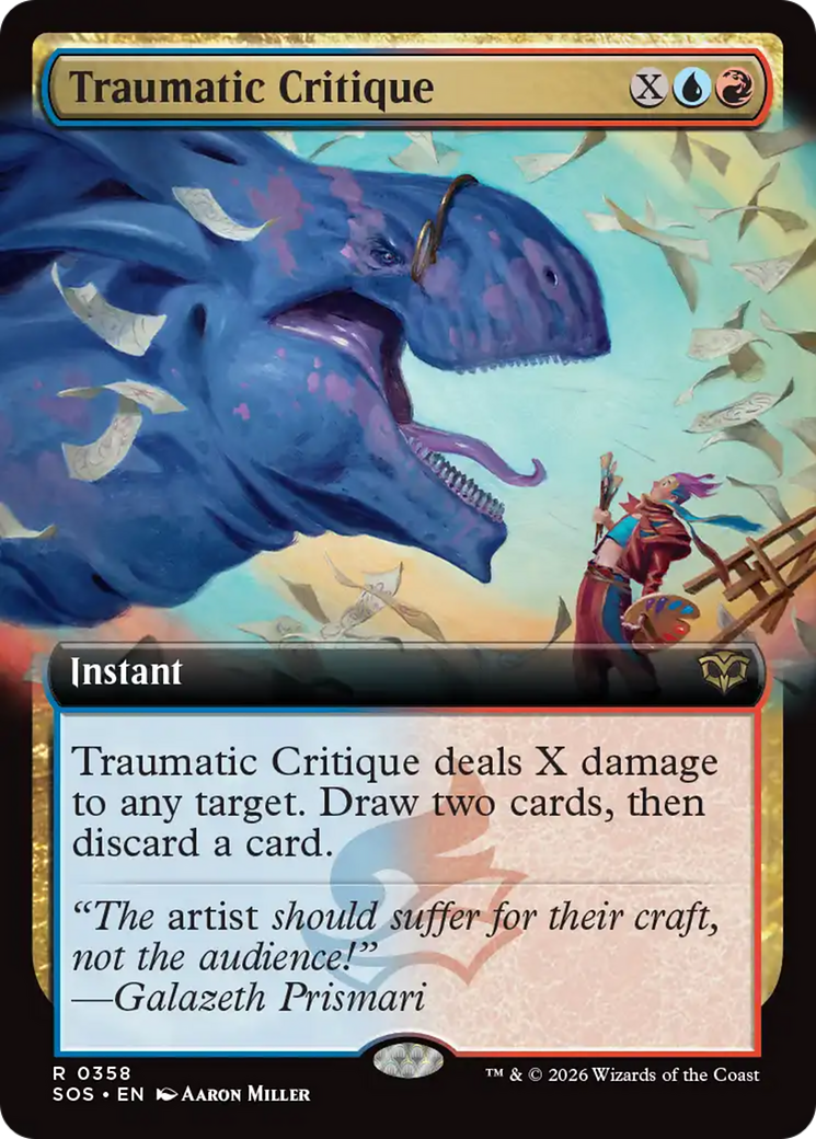 Traumatic Critique (Extended Art) [Secrets of Strixhaven] | Black Swamp Games