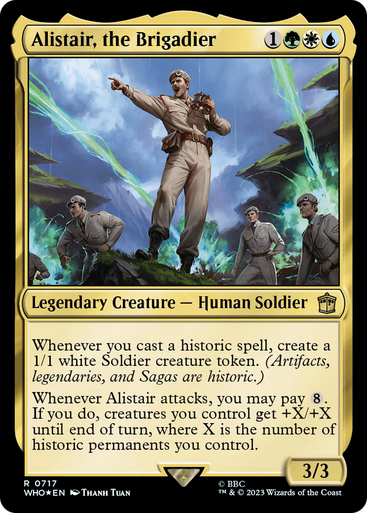 Alistair, the Brigadier (Surge Foil) [Doctor Who] | Black Swamp Games