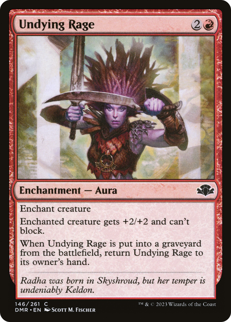 Undying Rage [Dominaria Remastered] | Black Swamp Games