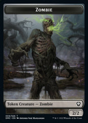 Bird (002) // Zombie Double-Sided Token [Dominaria United Tokens] | Black Swamp Games