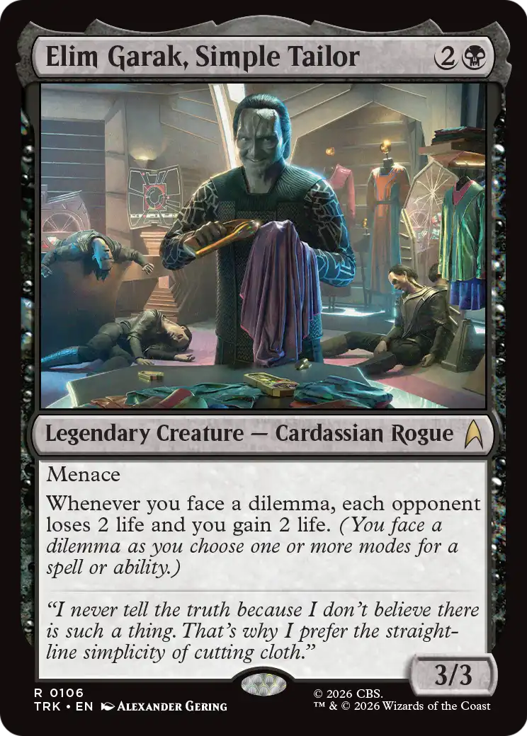 Elim Garak, Simple Tailor [Star Trek] | Black Swamp Games