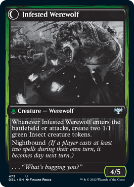 Infestation Expert // Infested Werewolf [Innistrad: Double Feature] | Black Swamp Games