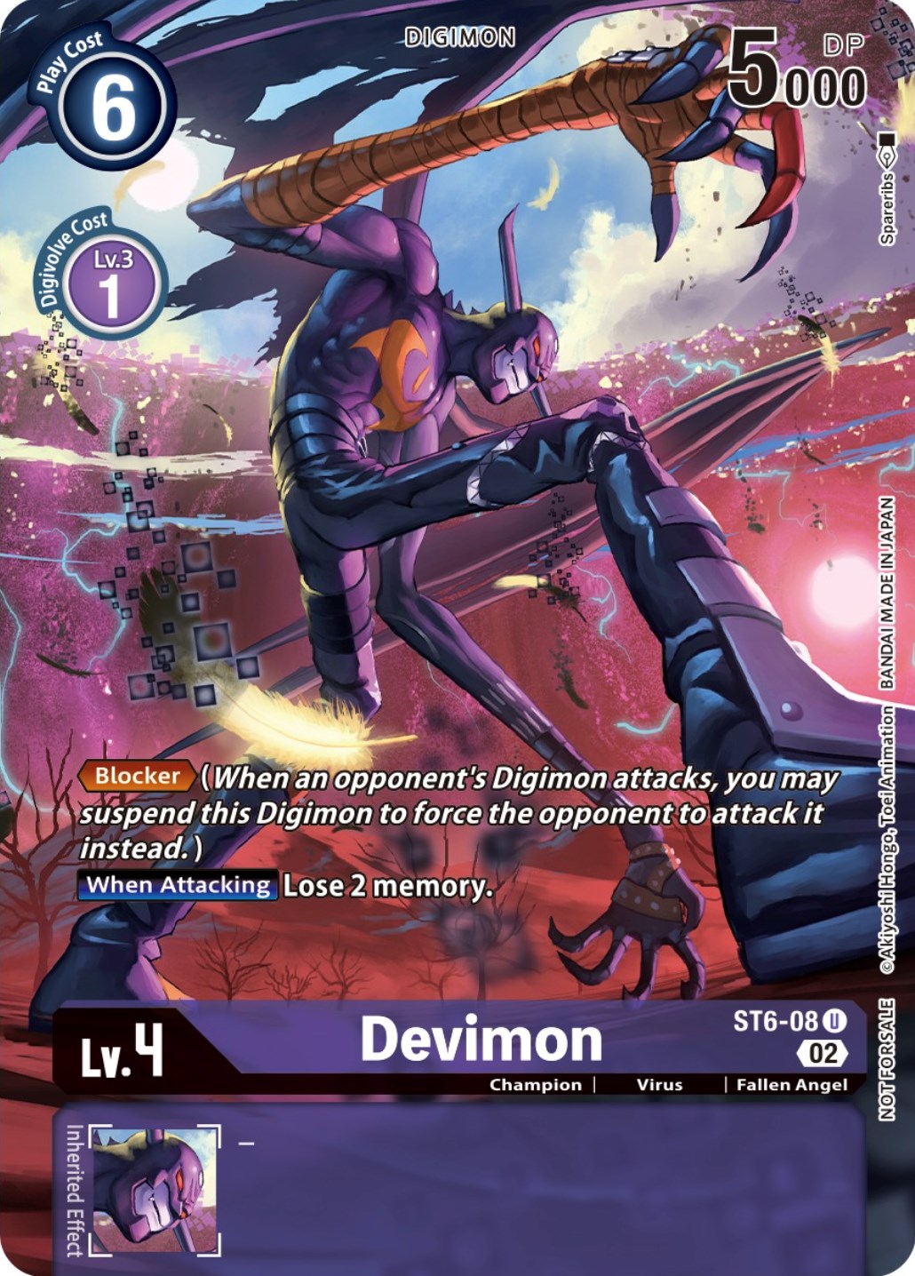 Devimon [ST6-08] (Box Topper) [Dimensional Phase] | Black Swamp Games