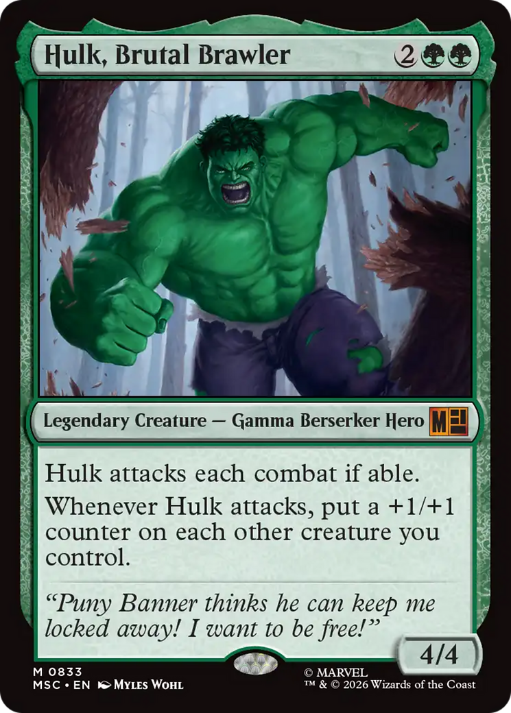 Hulk, Brutal Brawler [Marvel Super Heroes Commander] | Black Swamp Games