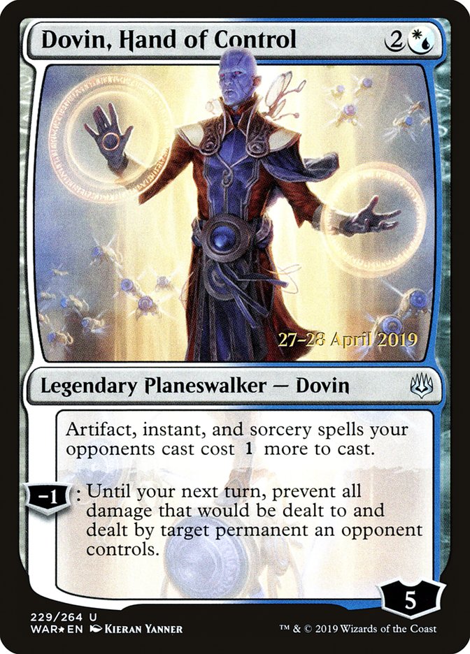 Dovin, Hand of Control [War of the Spark Prerelease Promos] | Black Swamp Games