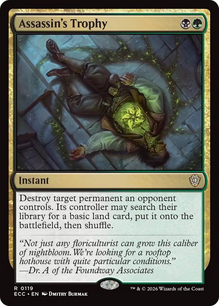 Assassin's Trophy [Lorwyn Eclipsed Commander] | Black Swamp Games