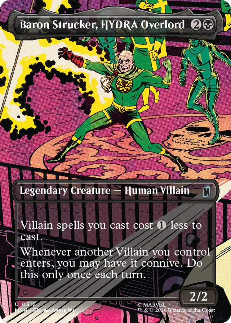 Baron Strucker, HYDRA Overlord (Borderless) (0315) [Marvel Super Heroes] | Black Swamp Games