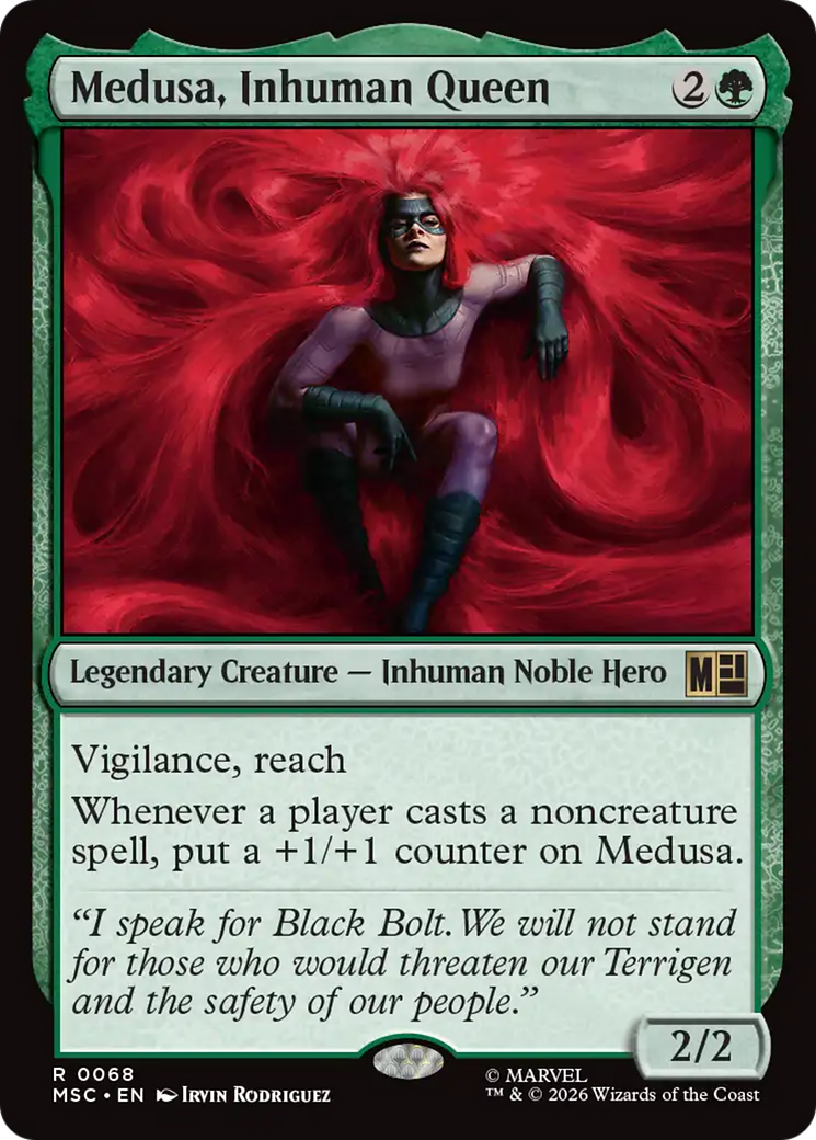 Medusa, Inhuman Queen (Surge Foil) [Marvel Super Heroes Commander] | Black Swamp Games