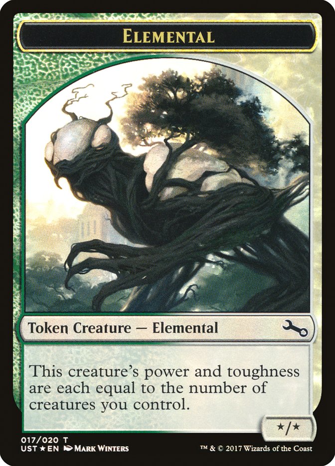 Elemental // Elemental Double-Sided Token (017/020) [Unstable Tokens] | Black Swamp Games