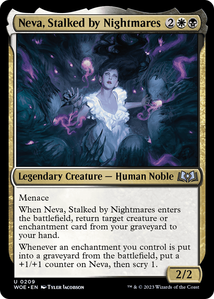 Neva, Stalked by Nightmares [Wilds of Eldraine] | Black Swamp Games