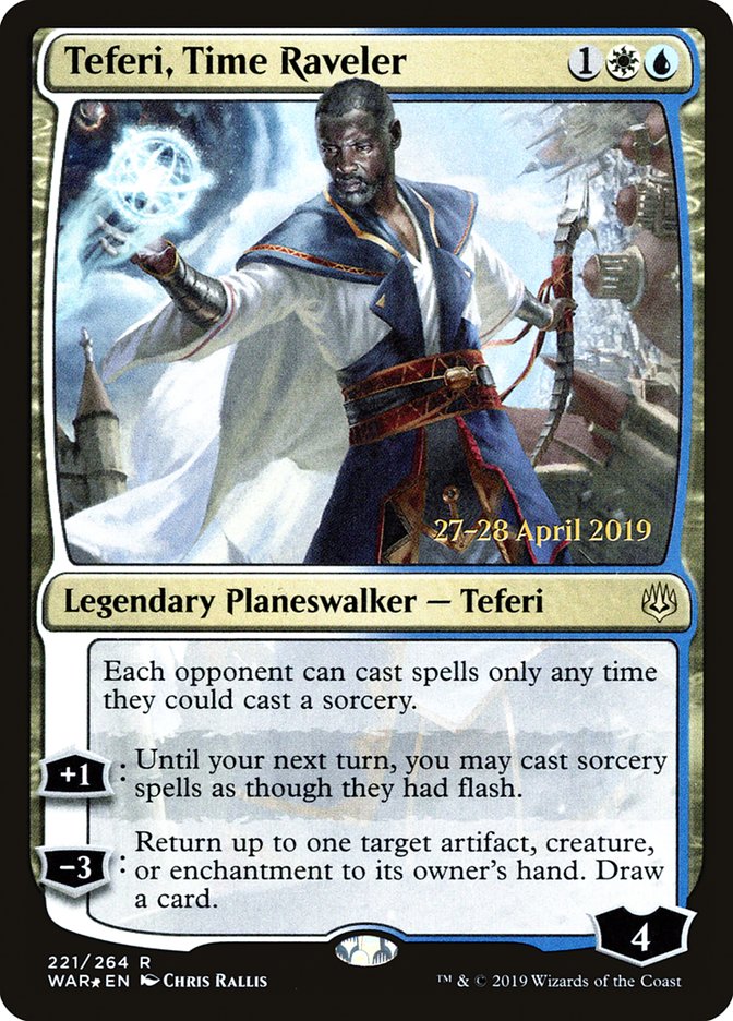 Teferi, Time Raveler [War of the Spark Prerelease Promos] | Black Swamp Games