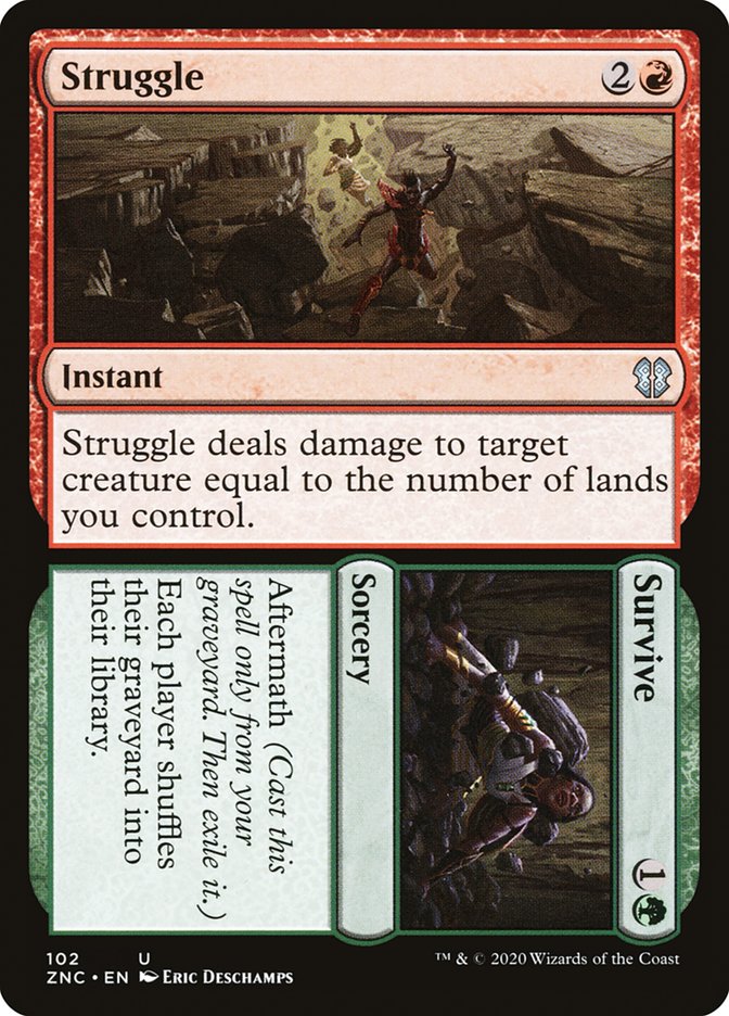 Struggle // Survive [Zendikar Rising Commander] | Black Swamp Games