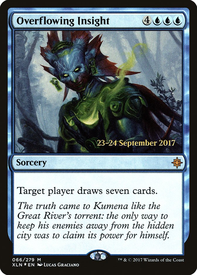 Overflowing Insight [Ixalan Prerelease Promos] | Black Swamp Games