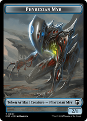 Phyrexian Myr // Servo Double-Sided Token [Modern Horizons 3 Commander Tokens] | Black Swamp Games
