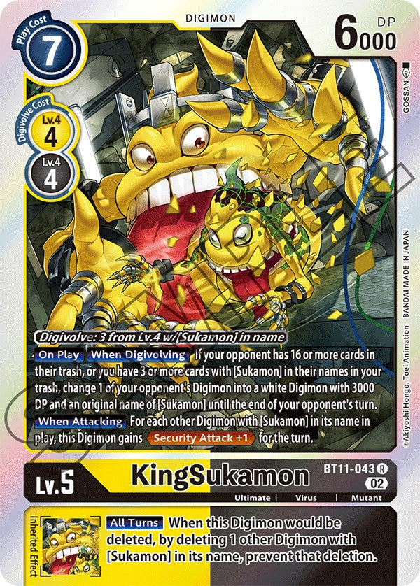 KingSukamon [BT11-043] [Dimensional Phase] | Black Swamp Games