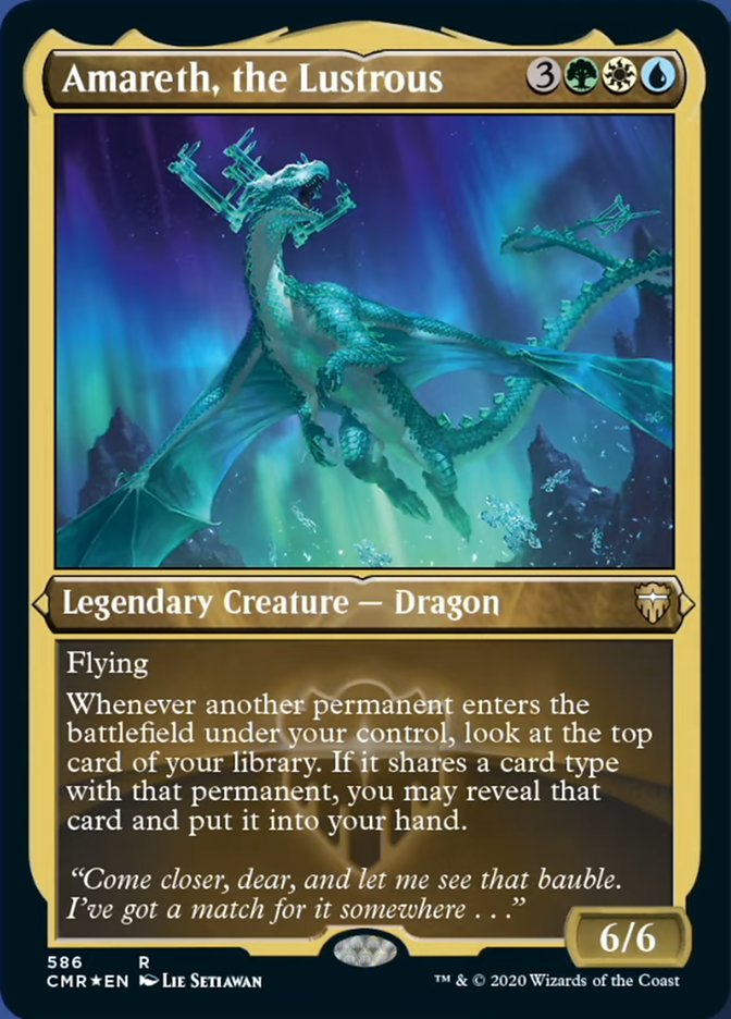 Amareth, the Lustrous (Etched) [Commander Legends] | Black Swamp Games
