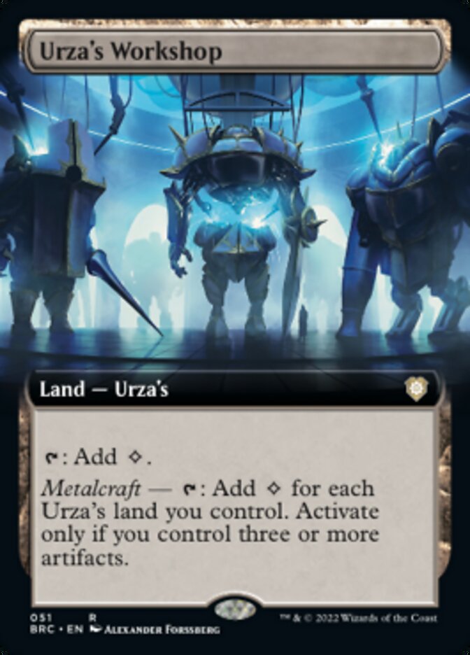 Urza's Workshop (Extended Art) [The Brothers' War Commander] | Black Swamp Games