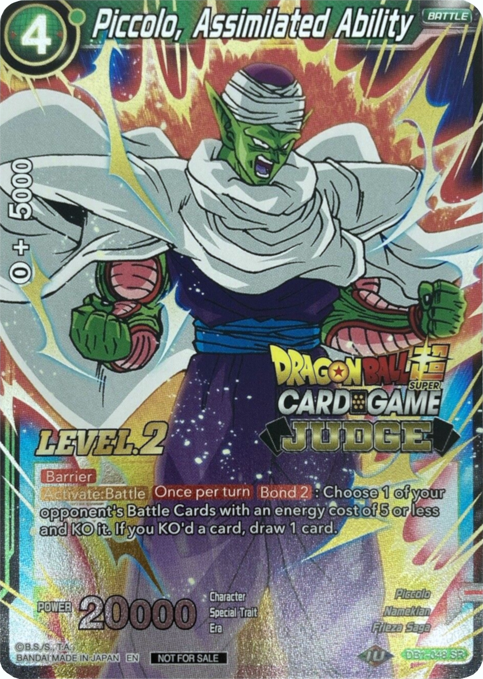 Piccolo, Assimilated Ability (Level 2) (DB1-048) [Judge Promotion Cards] | Black Swamp Games