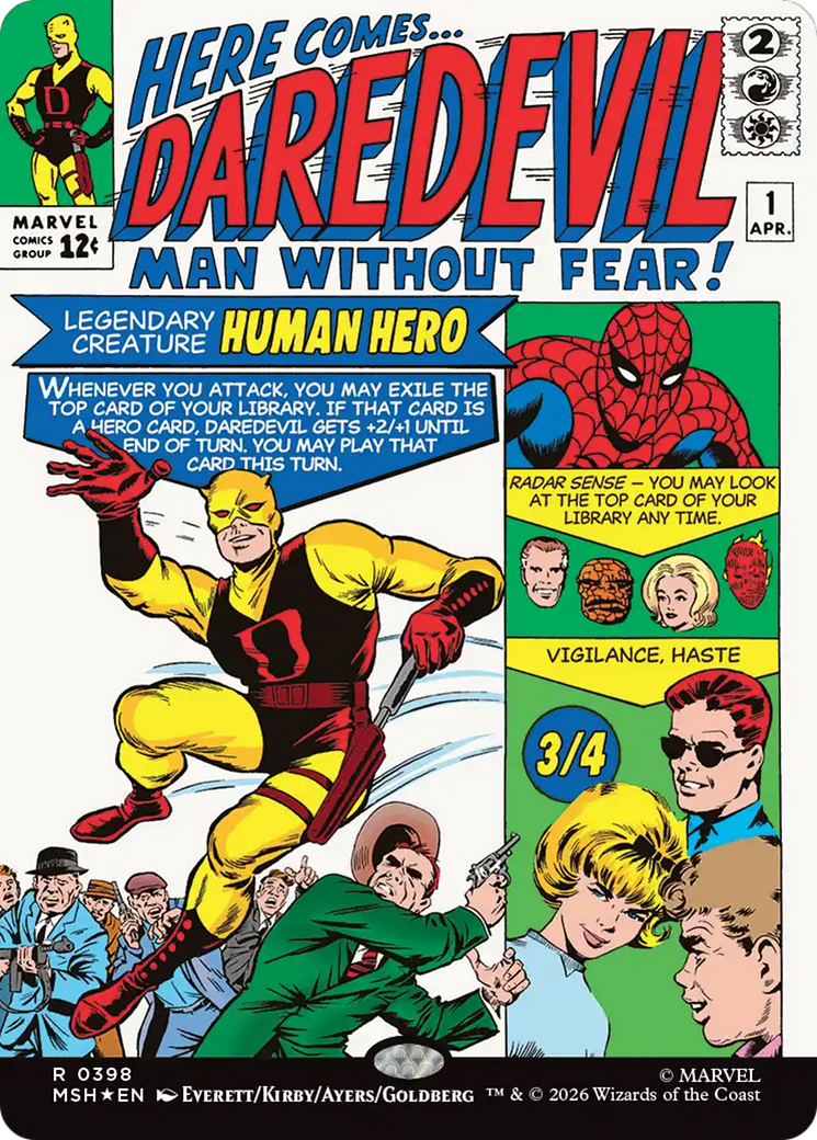 Daredevil, Man Without Fear (Borderless) (0398) [Marvel Super Heroes] | Black Swamp Games