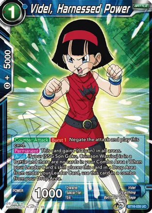 Videl, Harnessed Power (BT16-035) [Realm of the Gods] | Black Swamp Games