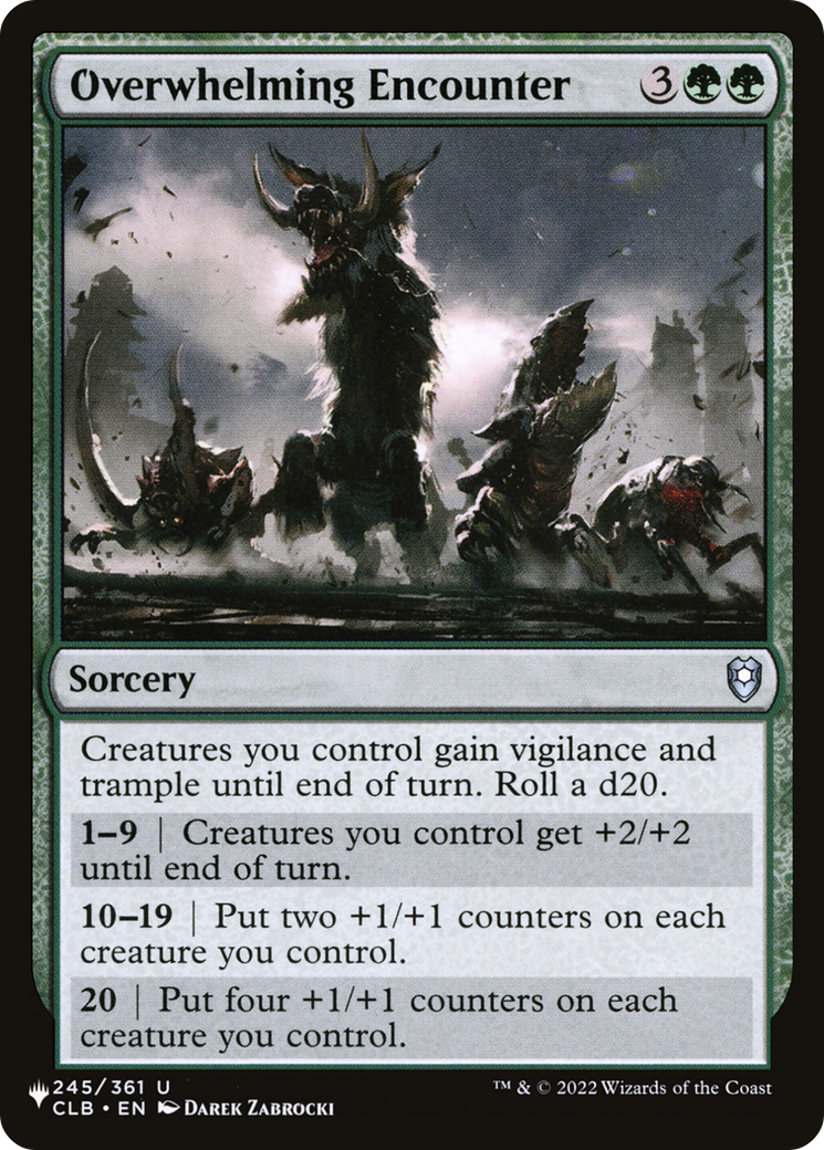 Overwhelming Encounter [The List] | Black Swamp Games