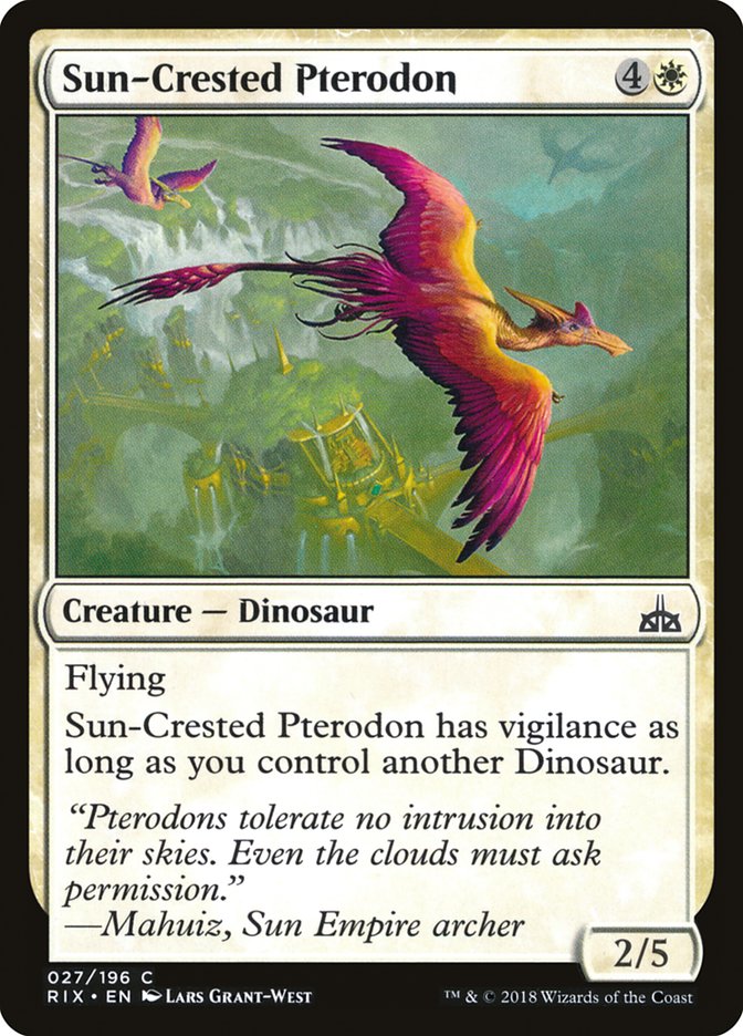 Sun-Crested Pterodon [Rivals of Ixalan] | Black Swamp Games