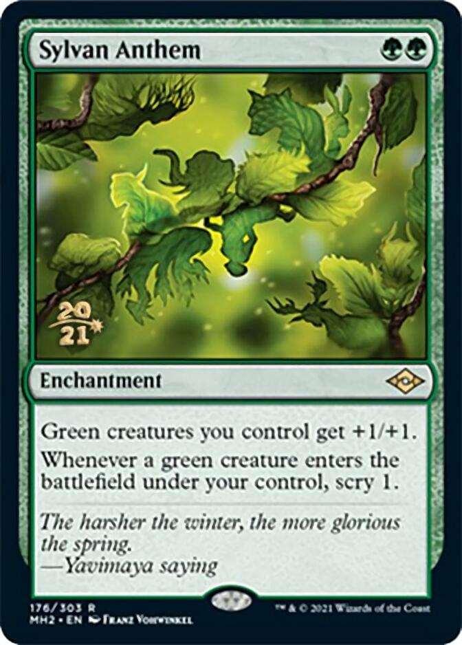 Sylvan Anthem [Modern Horizons 2 Prerelease Promos] | Black Swamp Games
