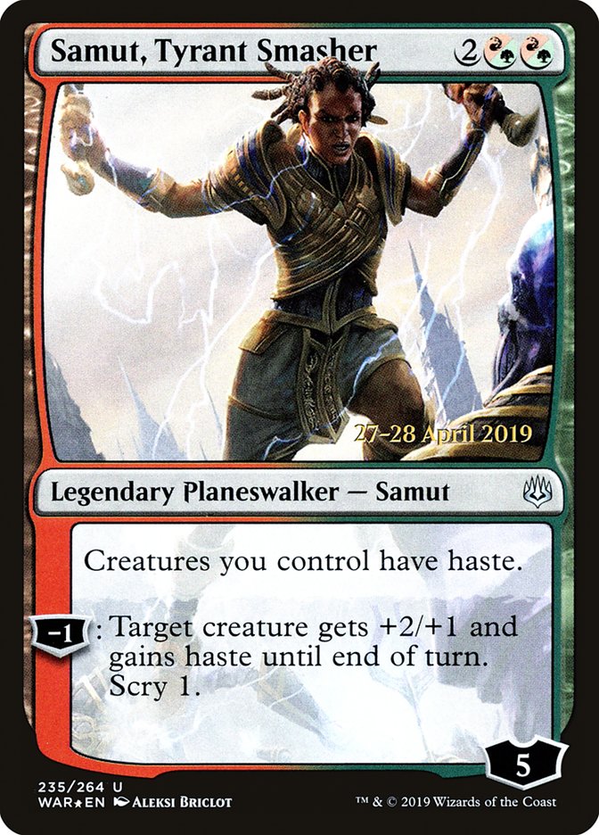 Samut, Tyrant Smasher [War of the Spark Prerelease Promos] | Black Swamp Games