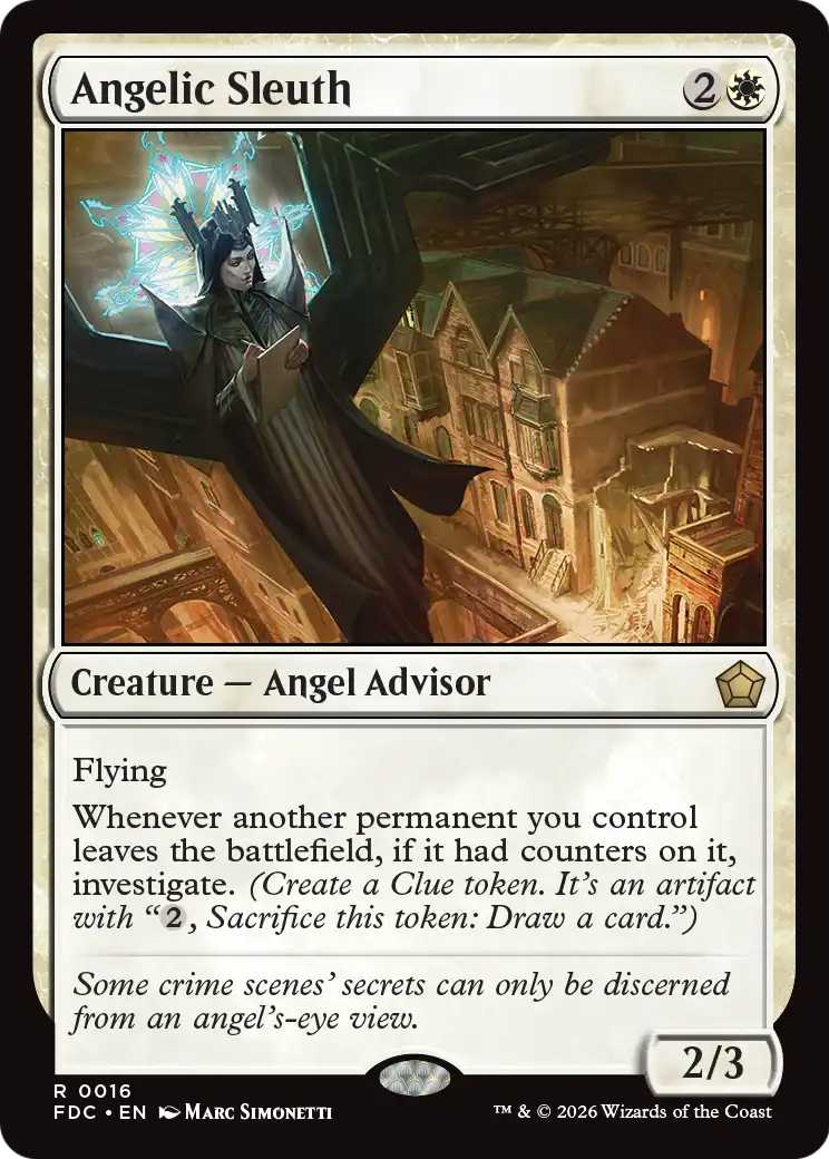Angelic Sleuth [Foundations Commander] | Black Swamp Games