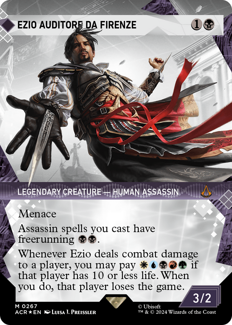 Ezio Auditore da Firenze (Showcase) (Textured Foil) [Assassin's Creed] | Black Swamp Games