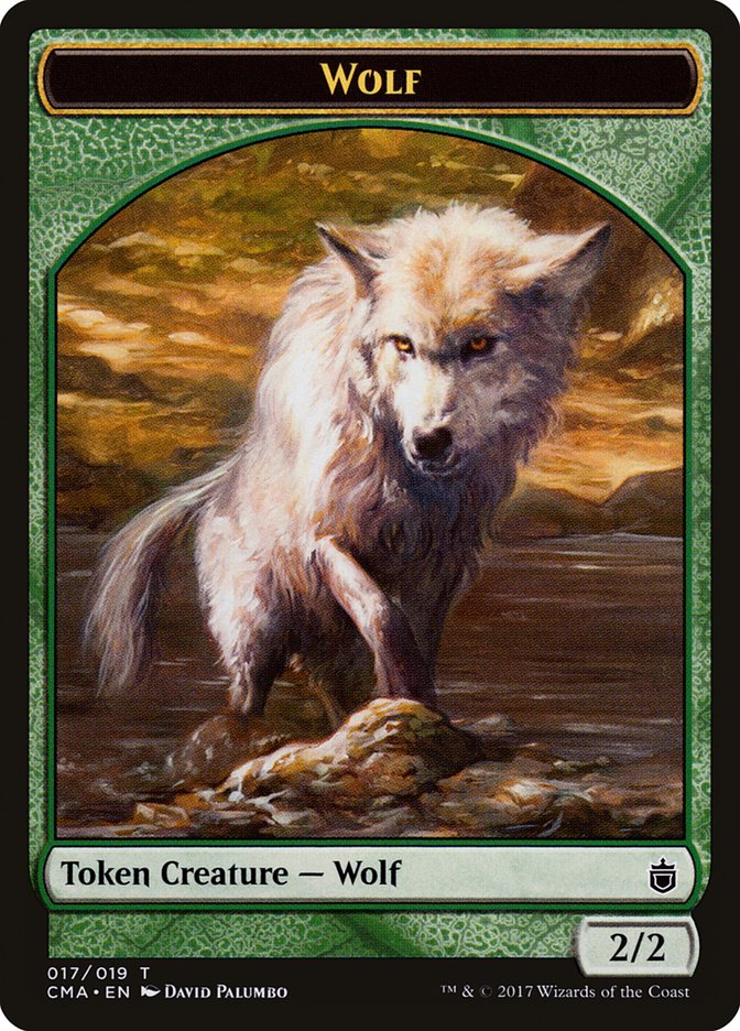 Wolf Token (017/019) [Commander Anthology Tokens] | Black Swamp Games