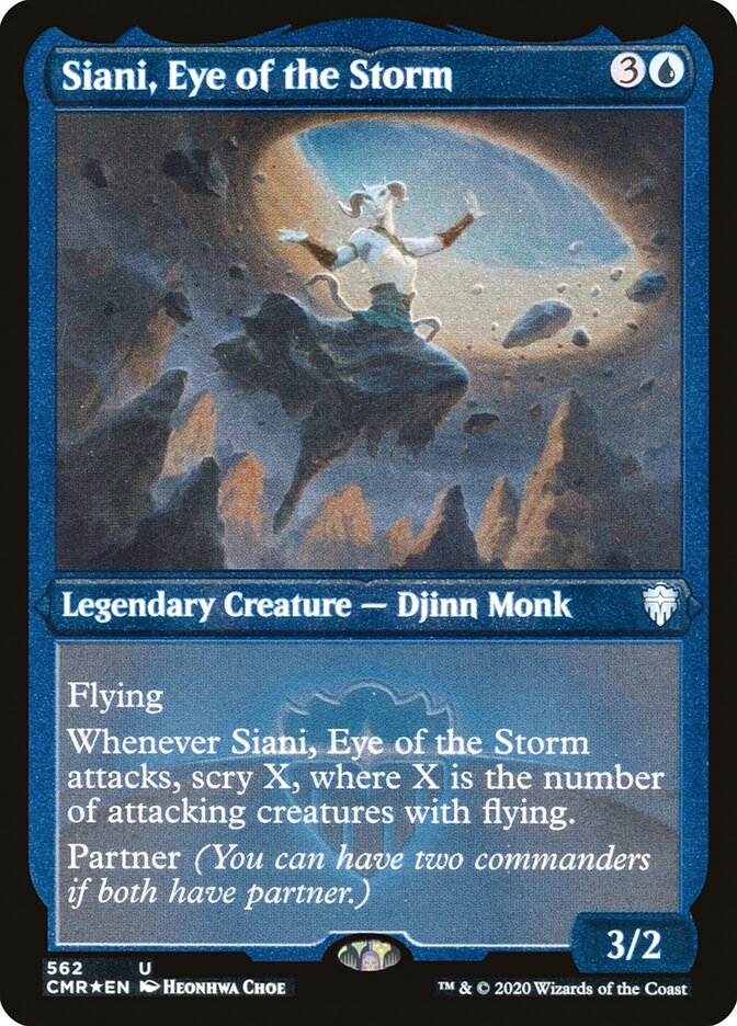 Siani, Eye of the Storm (Etched) [Commander Legends] | Black Swamp Games
