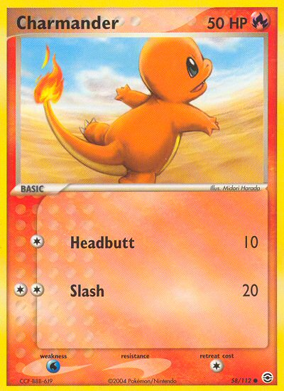 Charmander (58/112) [EX: FireRed & LeafGreen] | Black Swamp Games
