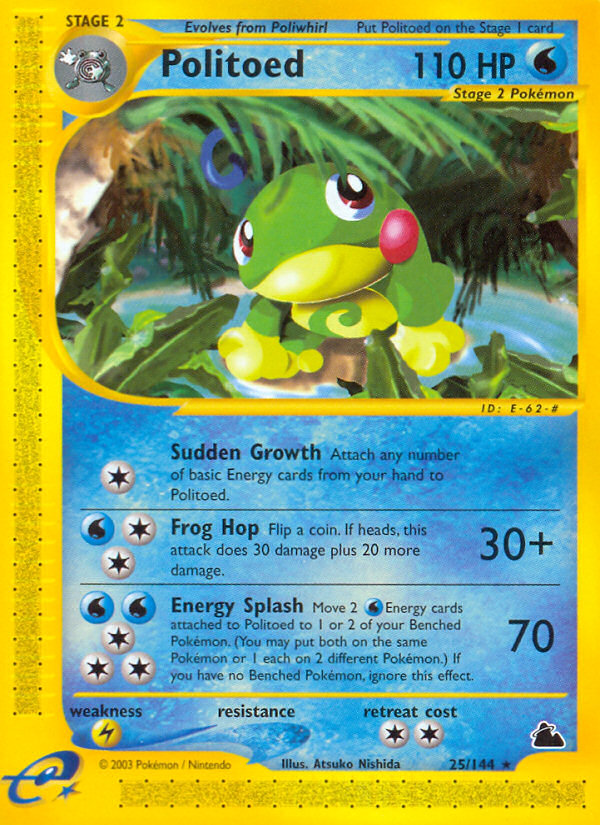 Politoed (25/144) [Skyridge] | Black Swamp Games