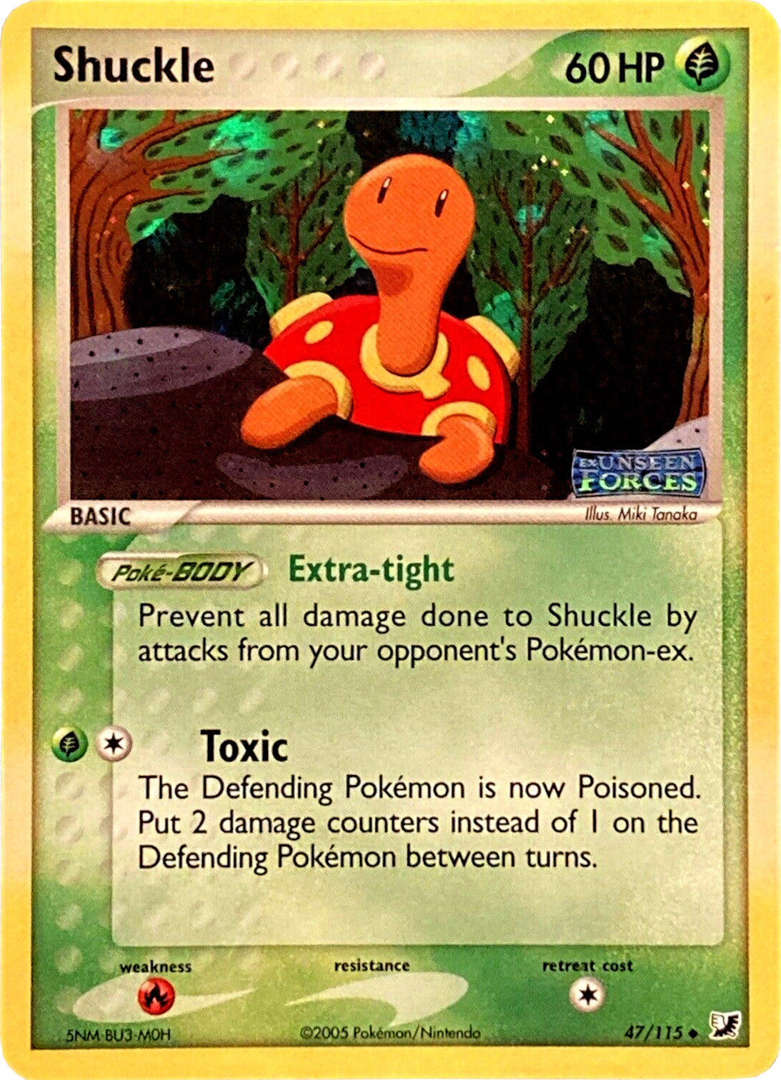 Shuckle (47/115) (Stamped) [EX: Unseen Forces] | Black Swamp Games