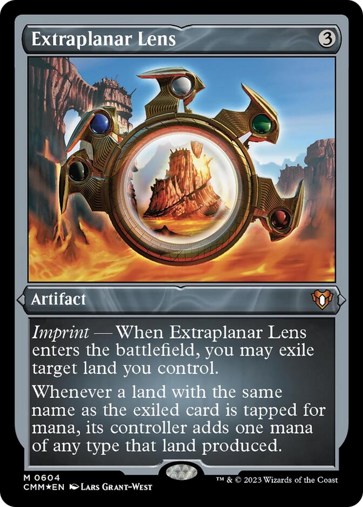 Extraplanar Lens (Foil Etched) [Commander Masters] | Black Swamp Games