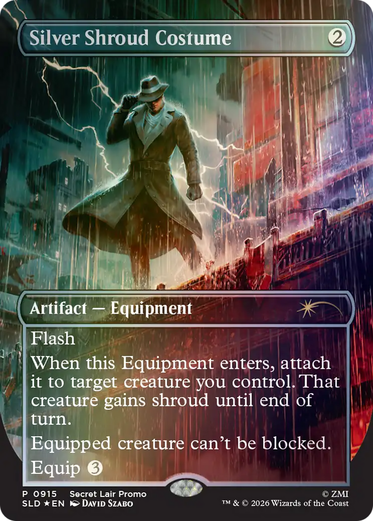 Silver Shroud Costume [Secret Lair Drop Series] | Black Swamp Games