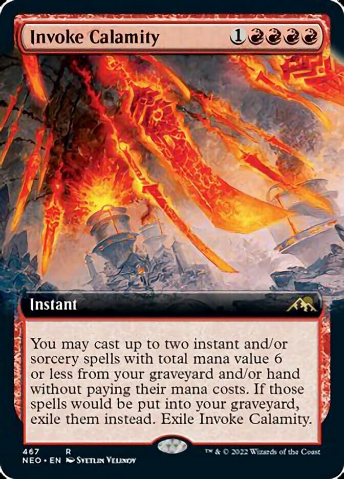 Invoke Calamity (Extended Art) [Kamigawa: Neon Dynasty] | Black Swamp Games