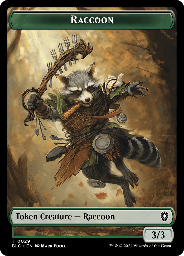 Rat // Raccoon Double-Sided Token [Bloomburrow Commander Tokens] | Black Swamp Games