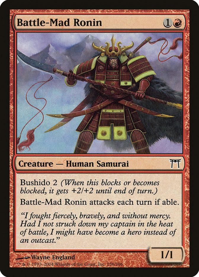 Battle-Mad Ronin [Champions of Kamigawa] | Black Swamp Games