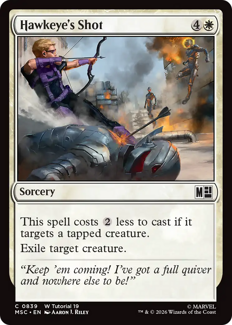 Hawkeye's Shot [Marvel Super Heroes Commander] | Black Swamp Games