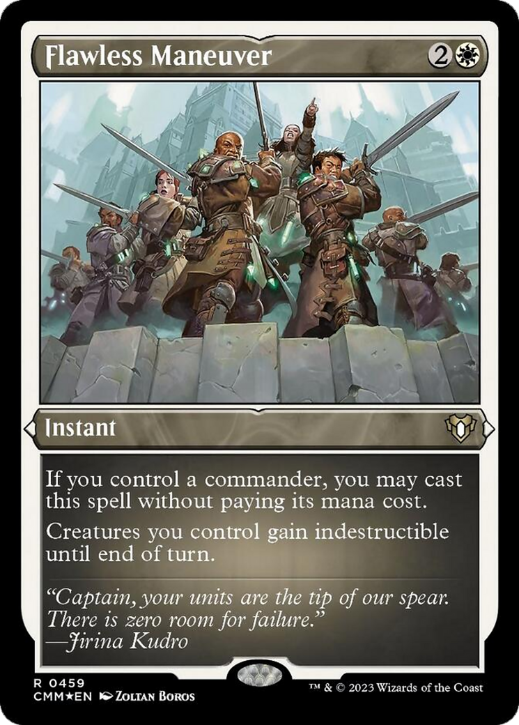 Flawless Maneuver (Foil Etched) [Commander Masters] | Black Swamp Games