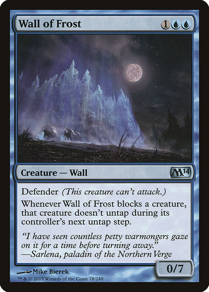 Wall of Frost [Magic 2014] | Black Swamp Games