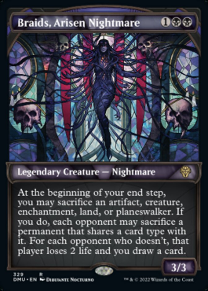 Braids, Arisen Nightmare (Showcase Textured) [Dominaria United] | Black Swamp Games