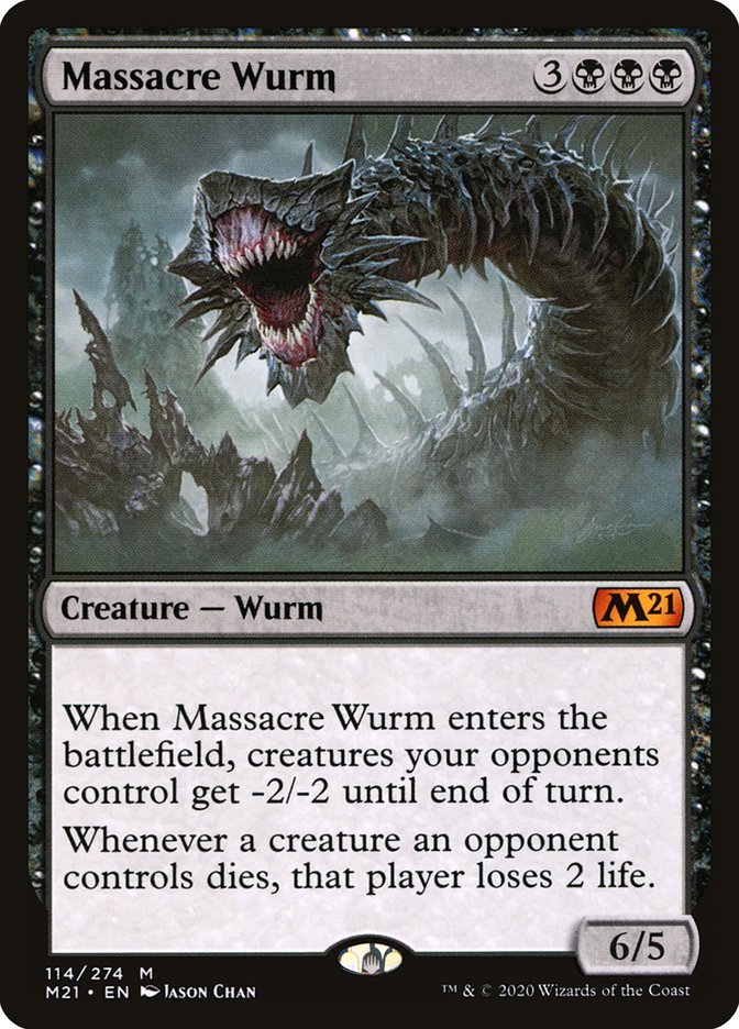 Massacre Wurm [Core Set 2021] | Black Swamp Games