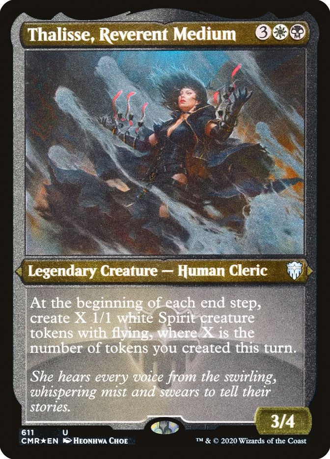 Thalisse, Reverent Medium (Etched) [Commander Legends] | Black Swamp Games