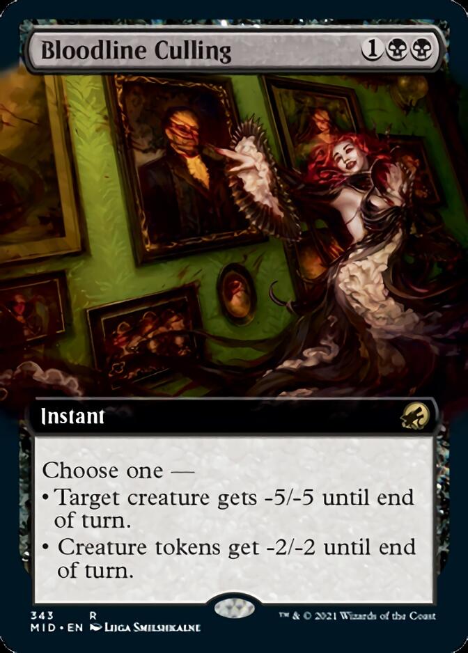 Bloodline Culling (Extended Art) [Innistrad: Midnight Hunt] | Black Swamp Games